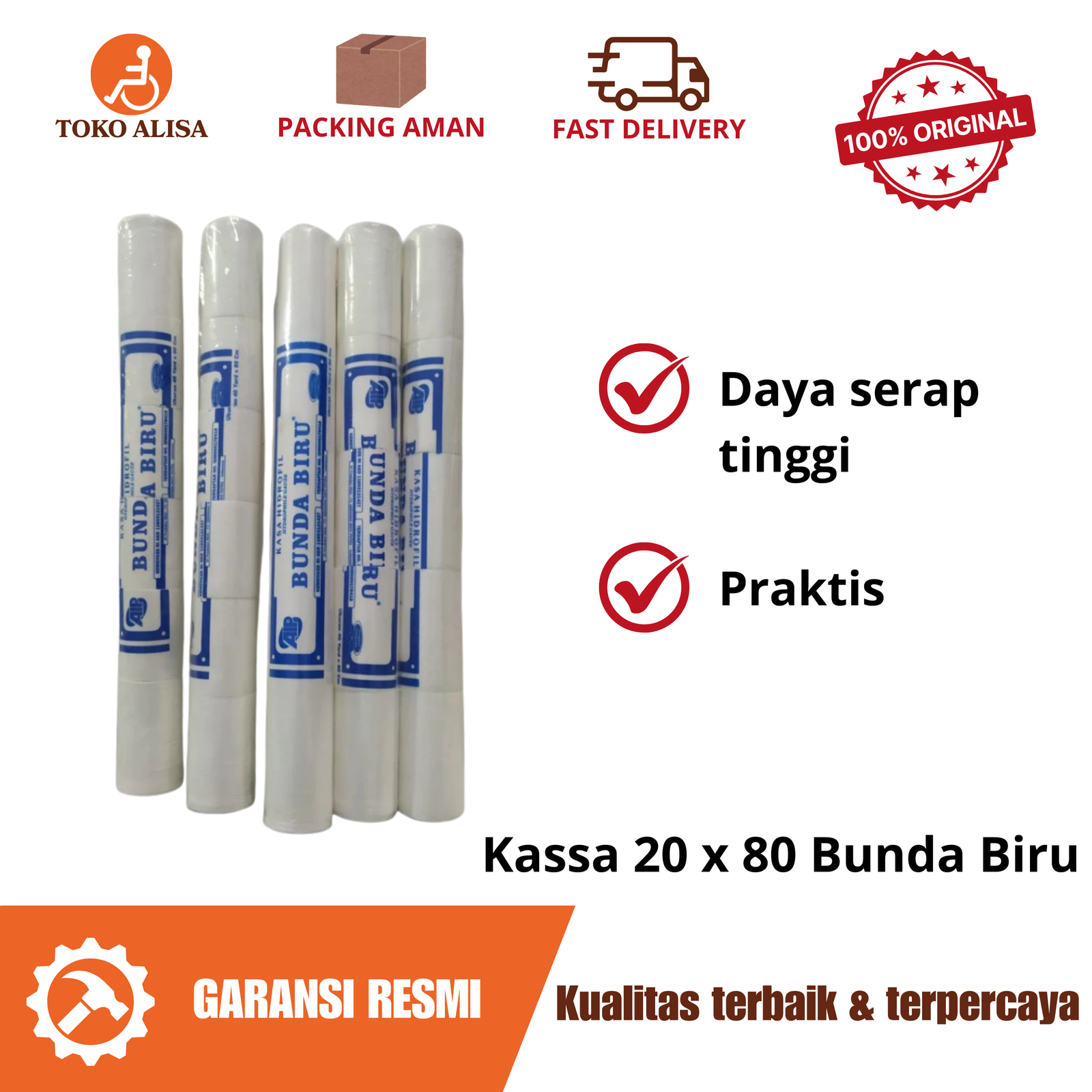 Kassa 20 x 80 Bunda Biru